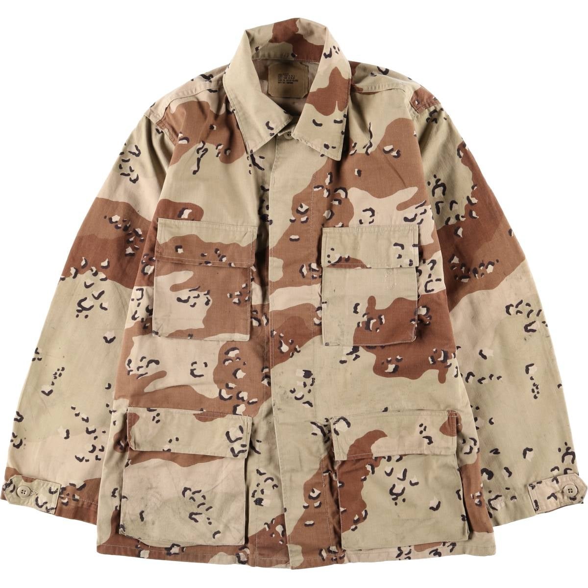 古着 90年代 米軍実品 迷彩柄 3C デザートカモ ステンシル入り B.D.U