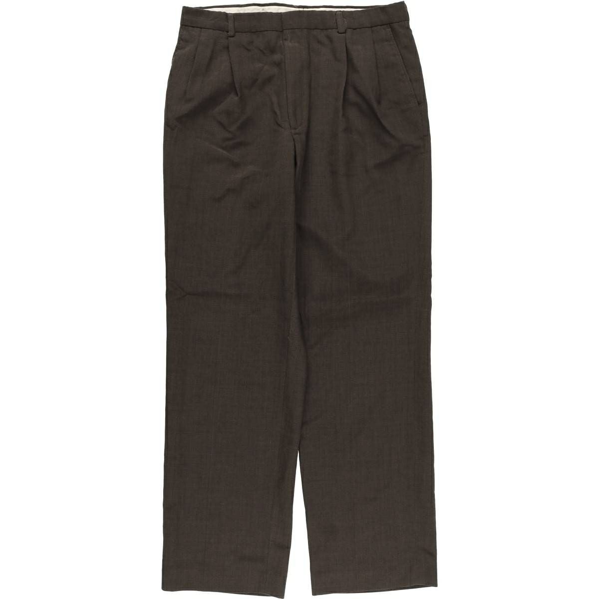 古着 80～90年代 タウンクラフト TOWN CRAFT ストライプ柄 ツータック