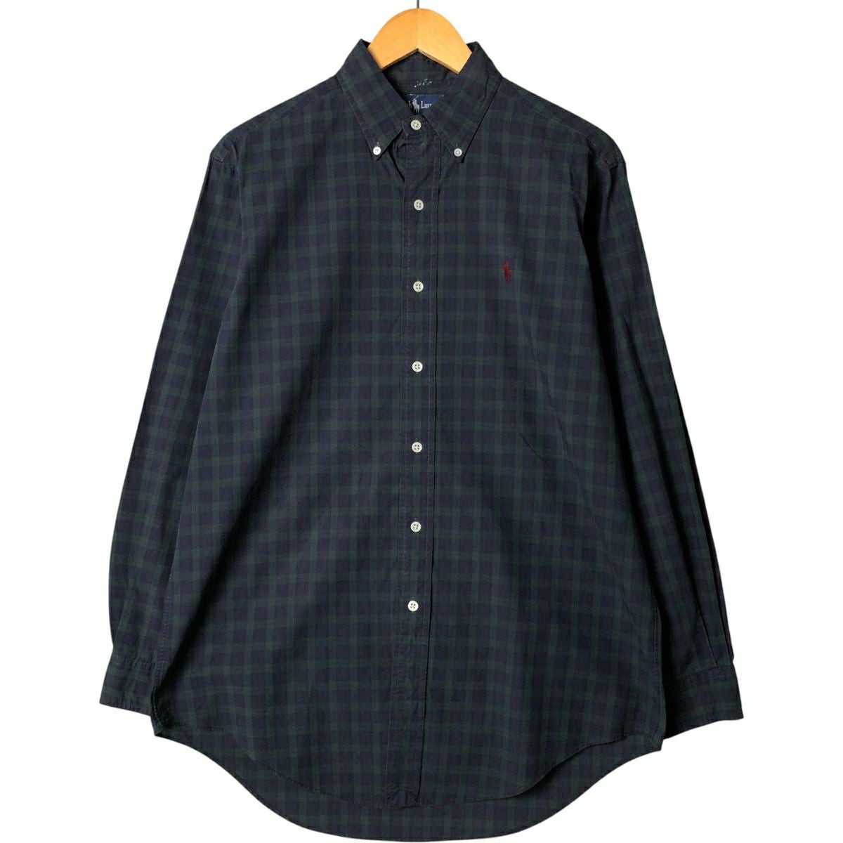古着 ラルフローレン Ralph Lauren ブラックウォッチチェック 長袖