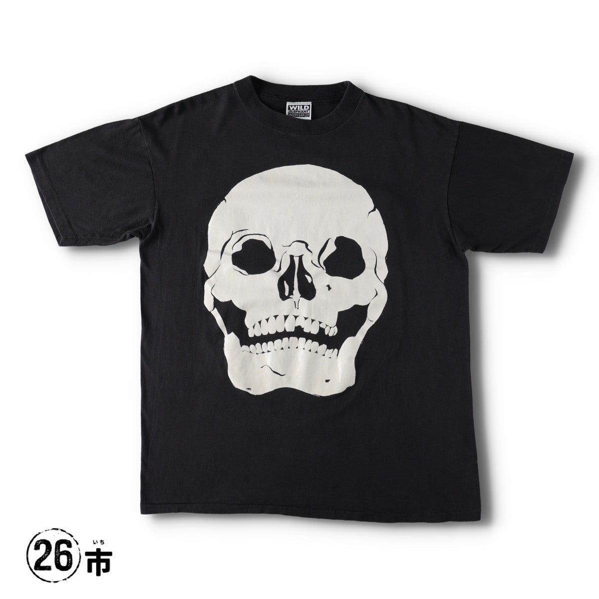 古着 90年代 WILD ELEPHANT ドクロ柄 スカル柄 プリントTシャツ メンズ