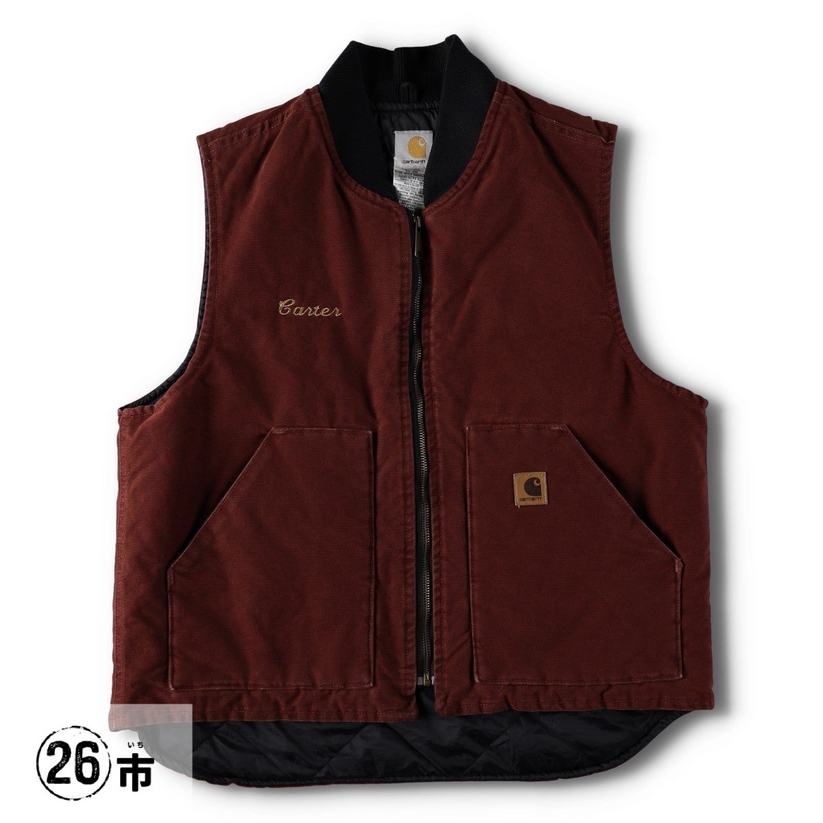 古着 00年代 カーハート Carhartt クラシックベスト 中綿入り ダック