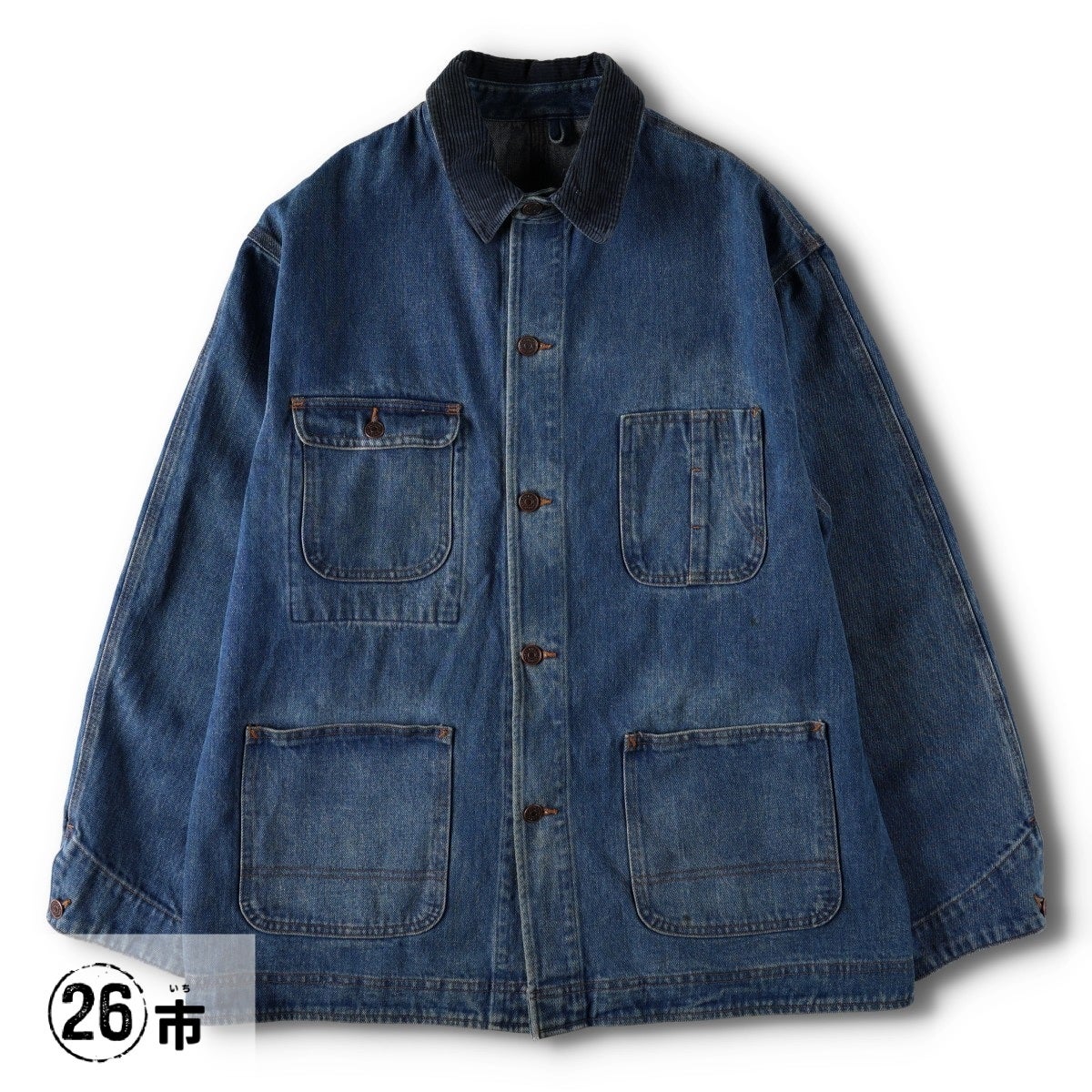 古着 ラルフローレン Ralph Lauren デニムカバーオール メンズXL相当