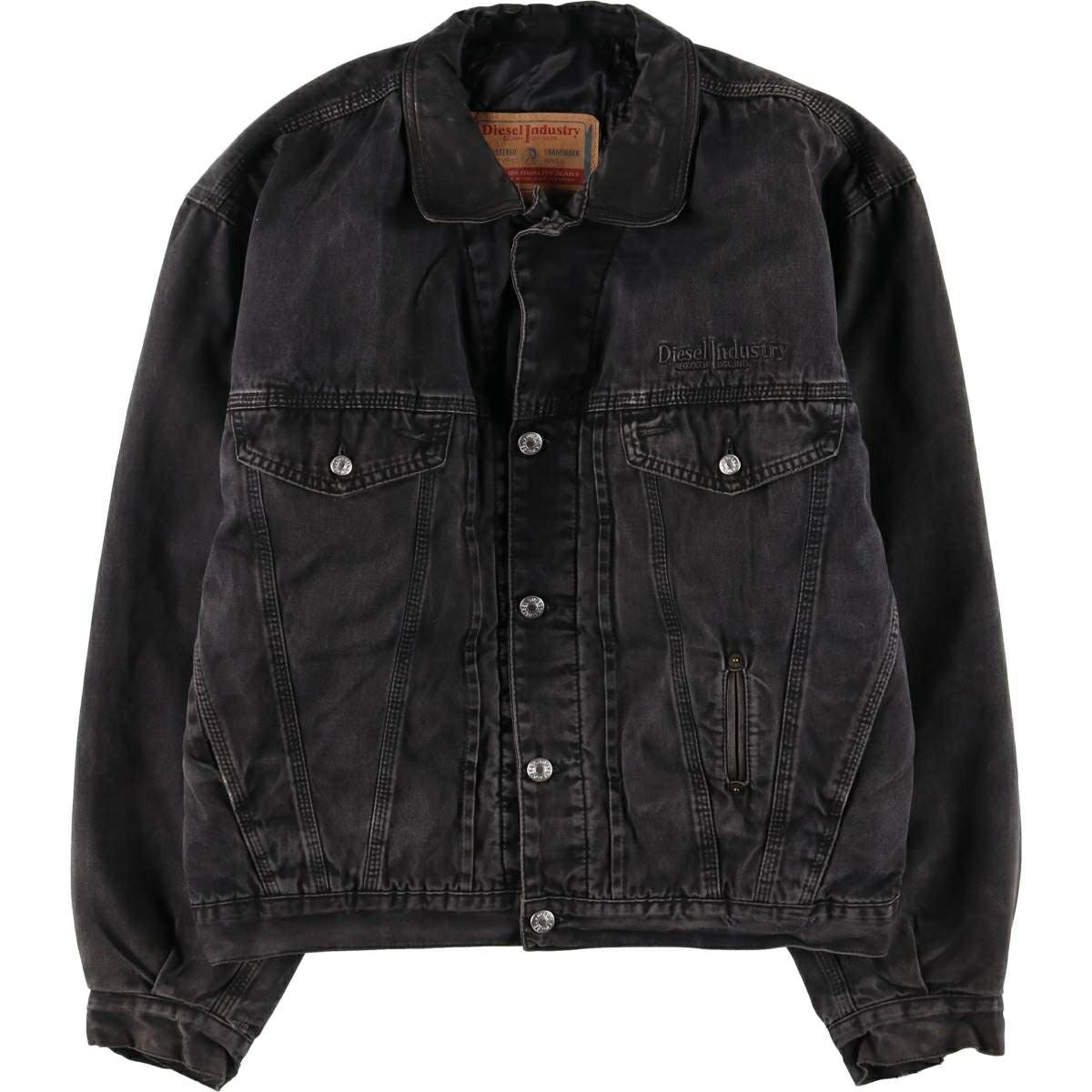 古着 ディーゼル DIESEL INDUSTRY ブラック デニムジャケット Gジャン