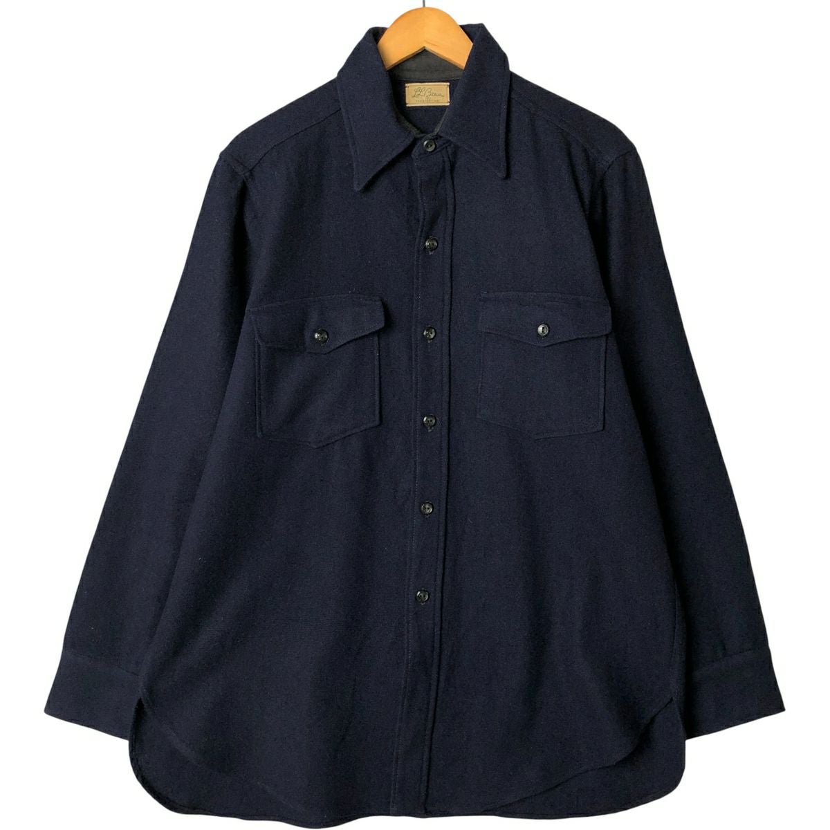 古着 60年代 エルエルビーン L.L.Bean 筆記体白タグ ウールシャツ