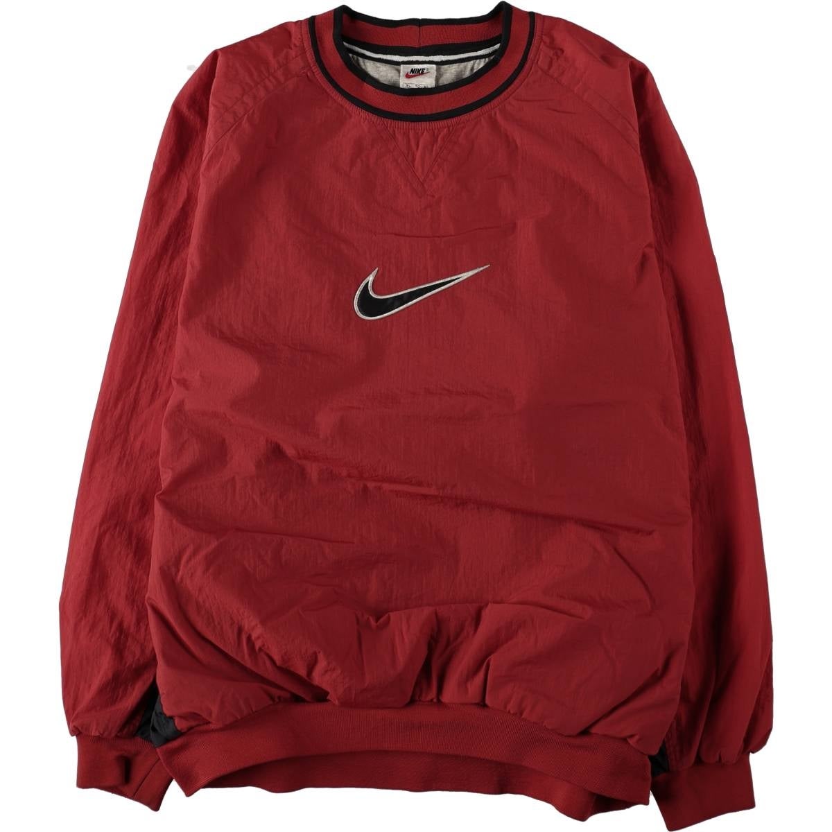 古着 90年代 ナイキ NIKE センターロゴ ナイロンプルオーバー メンズXL