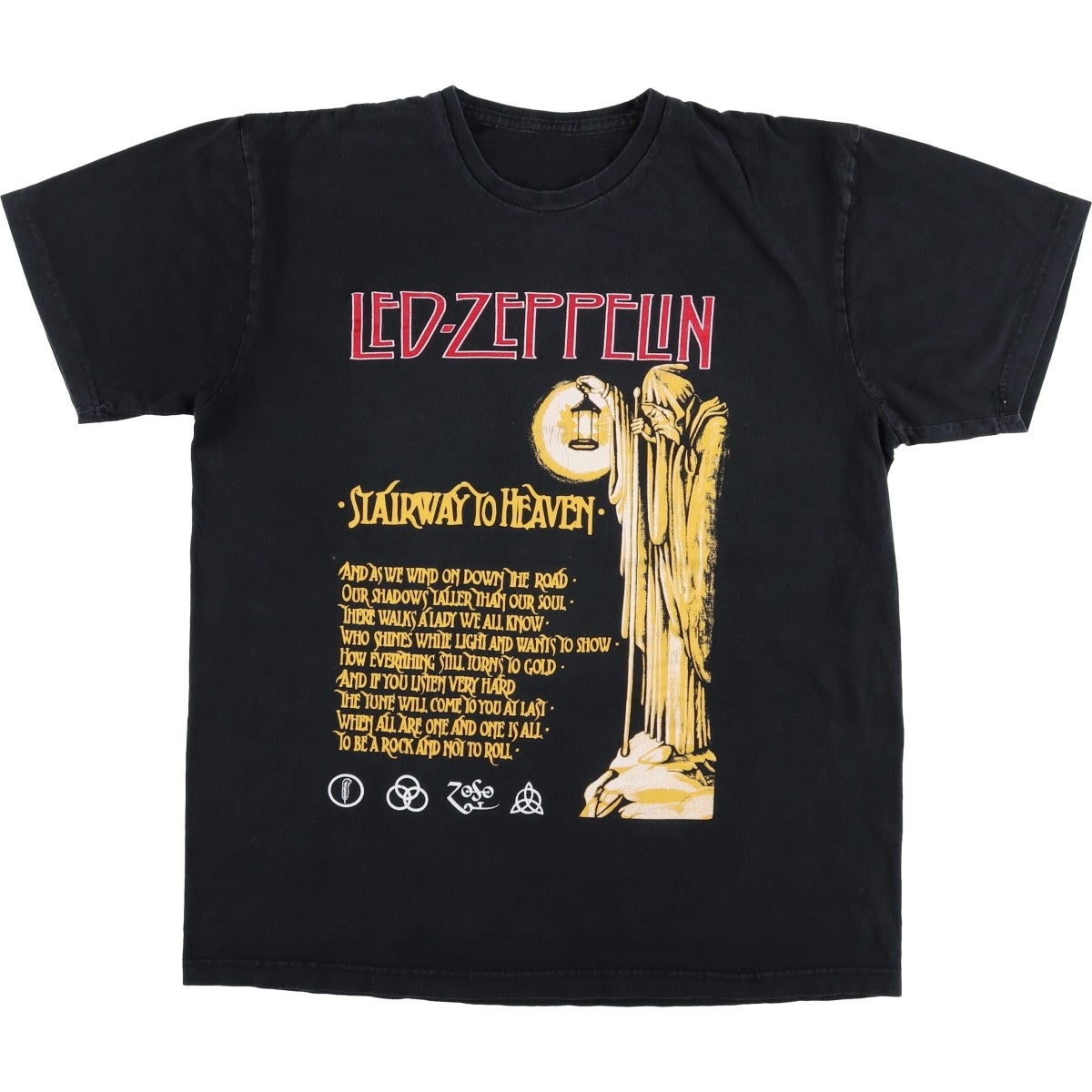 訳アリ未使用 LED ZEPPELIN レッド ツェッペリン Tシャツ L 古着 LED ZEPPELIN レッドツェッペリン バンドTシャツ バンT メンズL