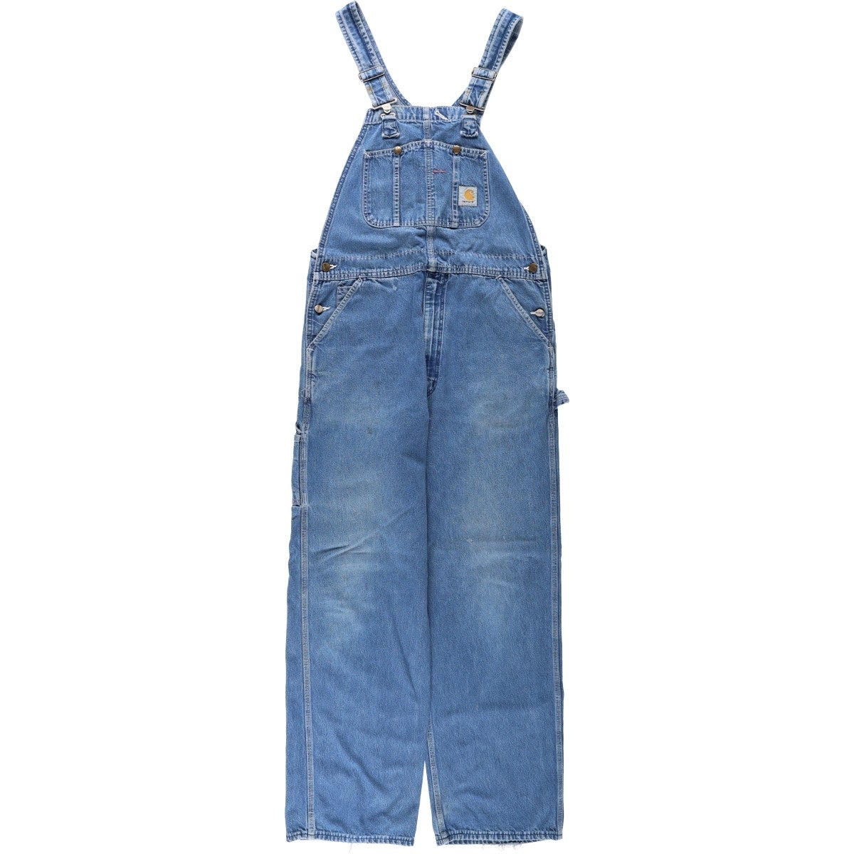 古着 カーハート Carhartt デニムオーバーオール メンズw36相当