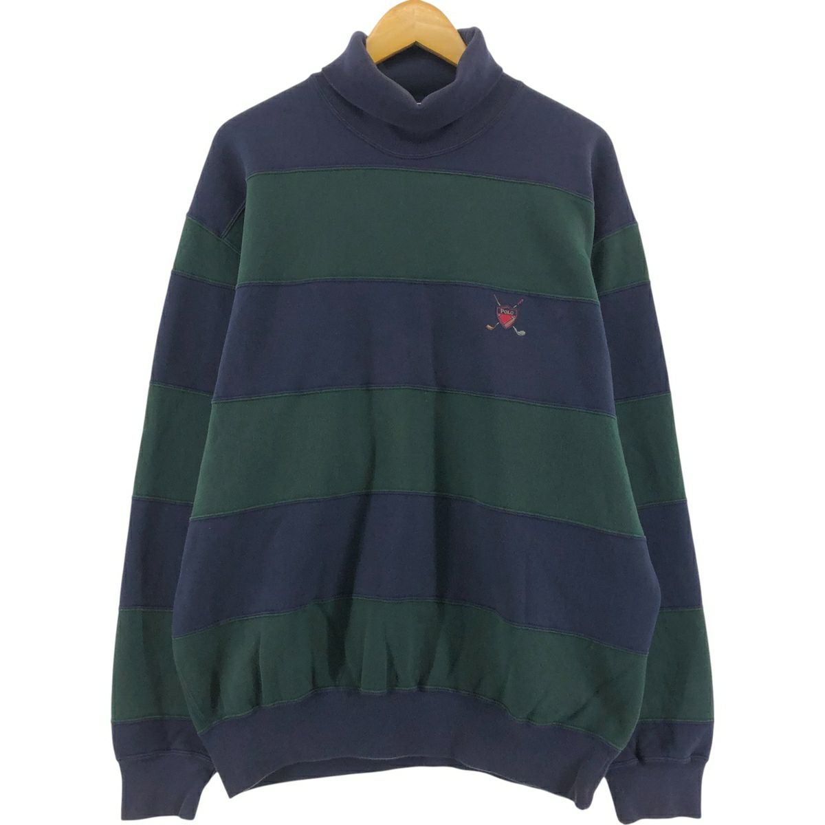 美品 POLO RALPH LAUREN ポロラルフローレン タートルネック ウールケーブル ニットセーター L ブラック レディース 古着 中古 USED POLO RALPH LAUREN（ポロ・ラルフローレン） ニット セーター ケーブル