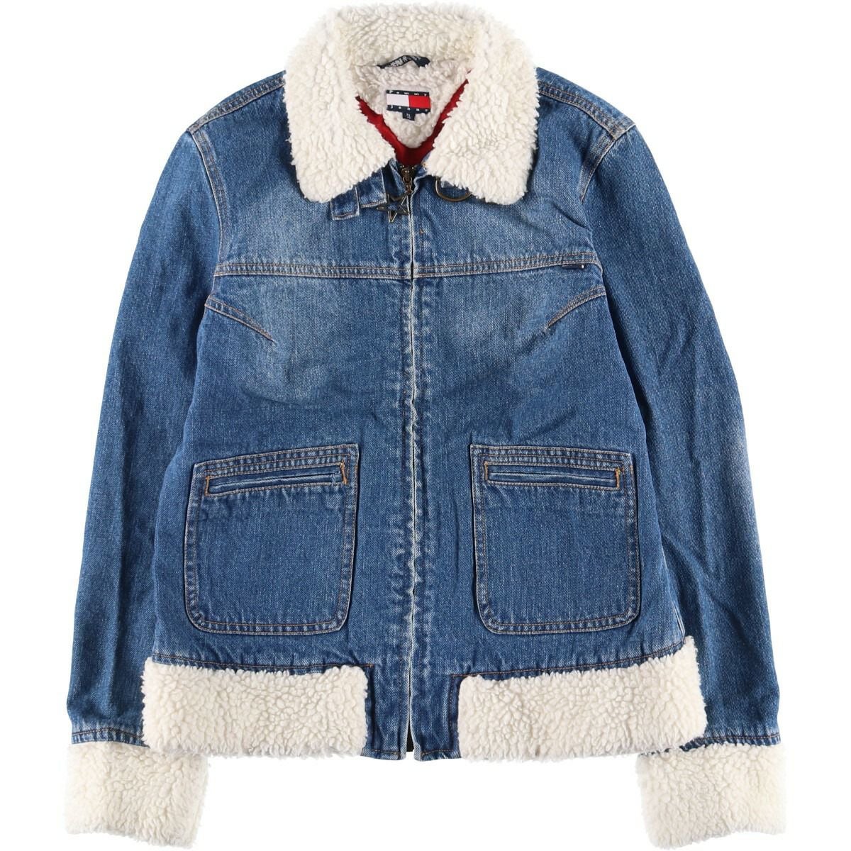 古着 トミーヒルフィガー TOMMY HILFIGER タータンチェック 中綿ベスト
