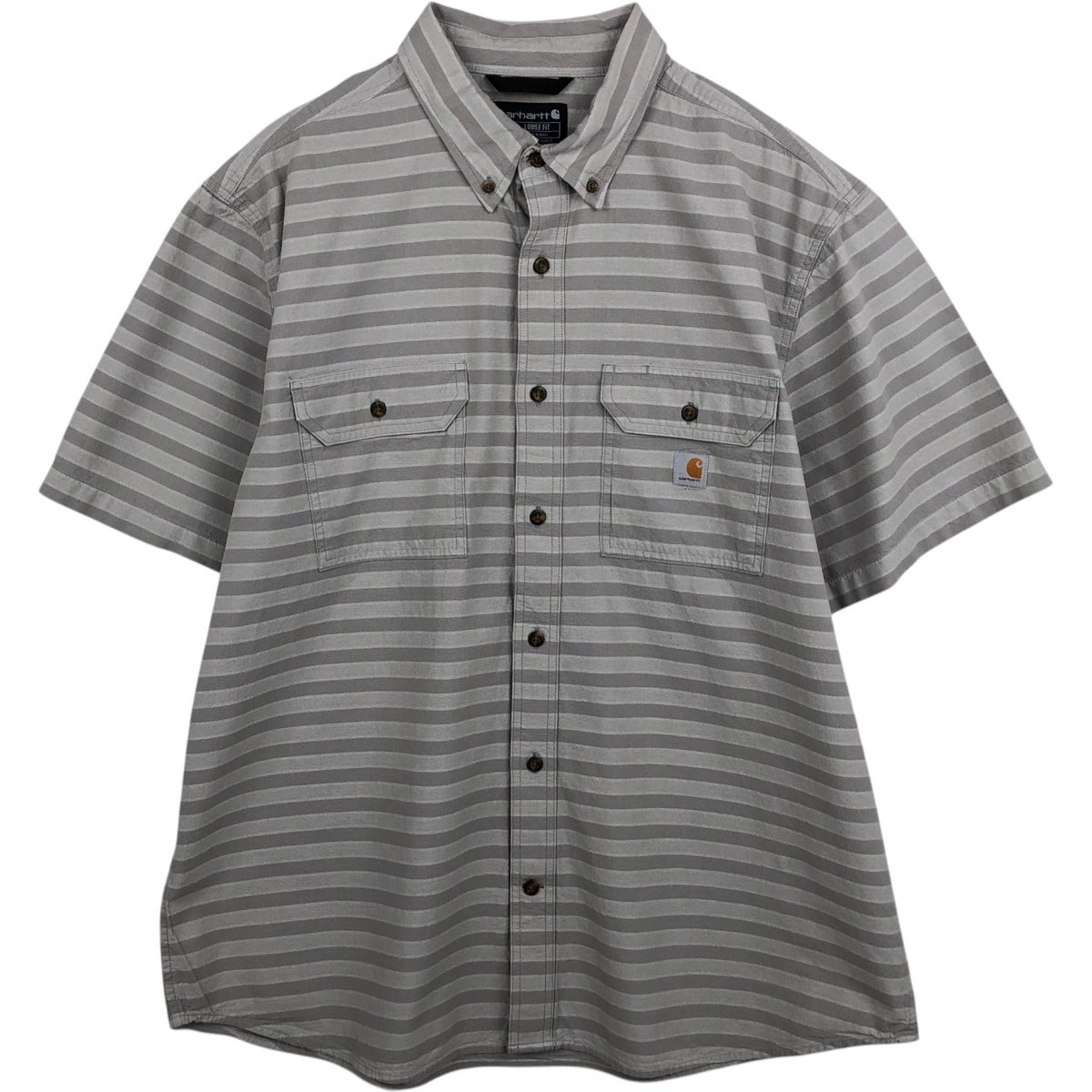 carhartt　ワークシャツ　ヴィンテージ　アメトラ　手書き 古着 カーハート Carhartt Loose Fit 半袖 ワークシャツ ボックス