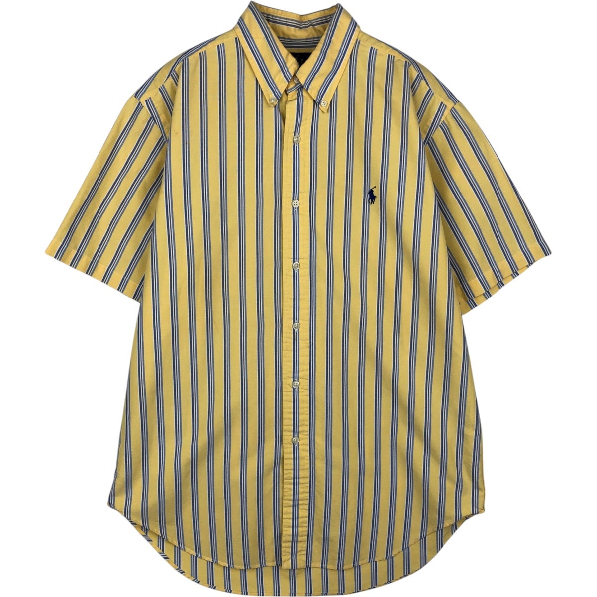 古着 ラルフローレン Ralph Lauren CLASSIC FIT マルチストライプ 半袖
