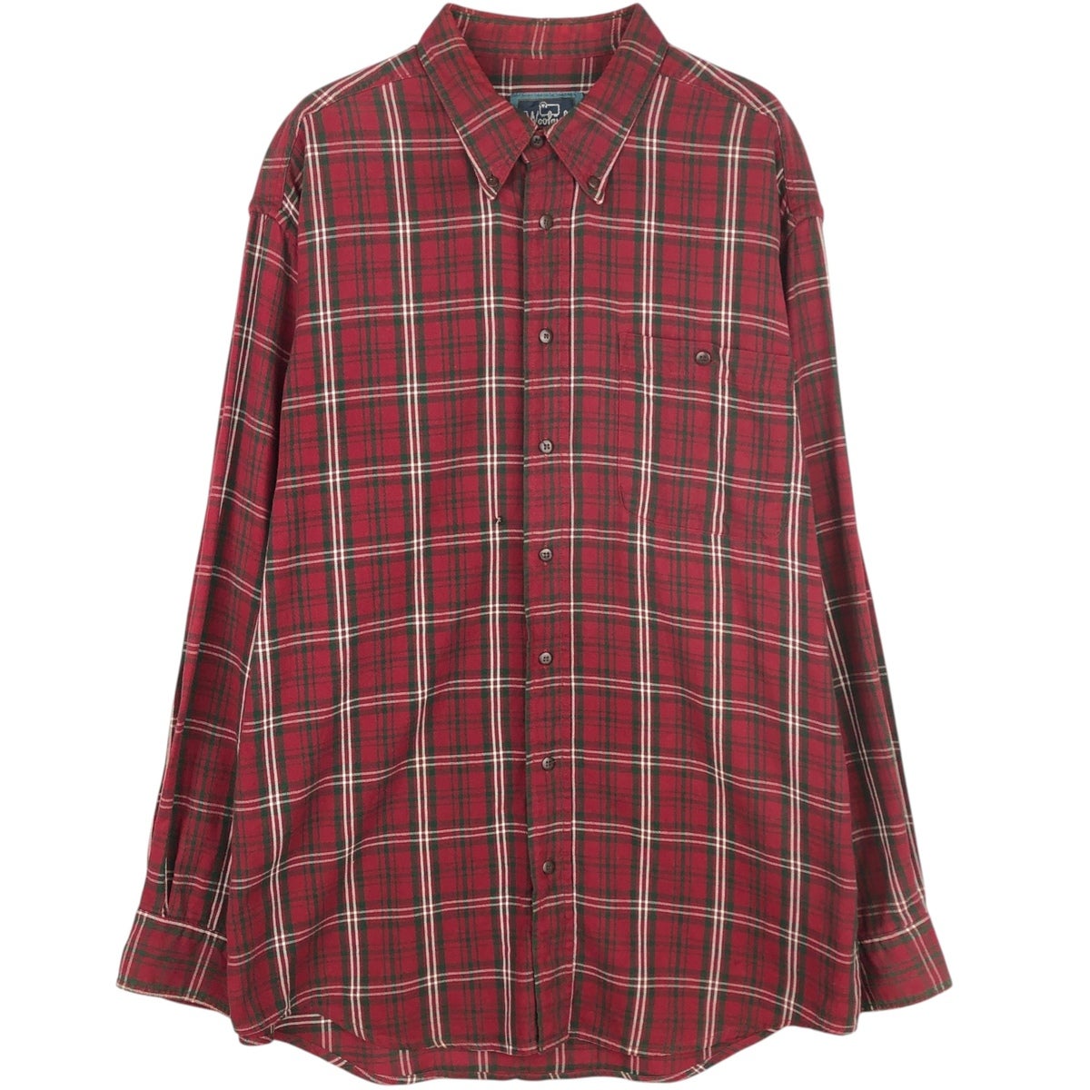 古着 90年代 ウールリッチ WOOLRICH ルアー柄 長袖 マルチボーダー