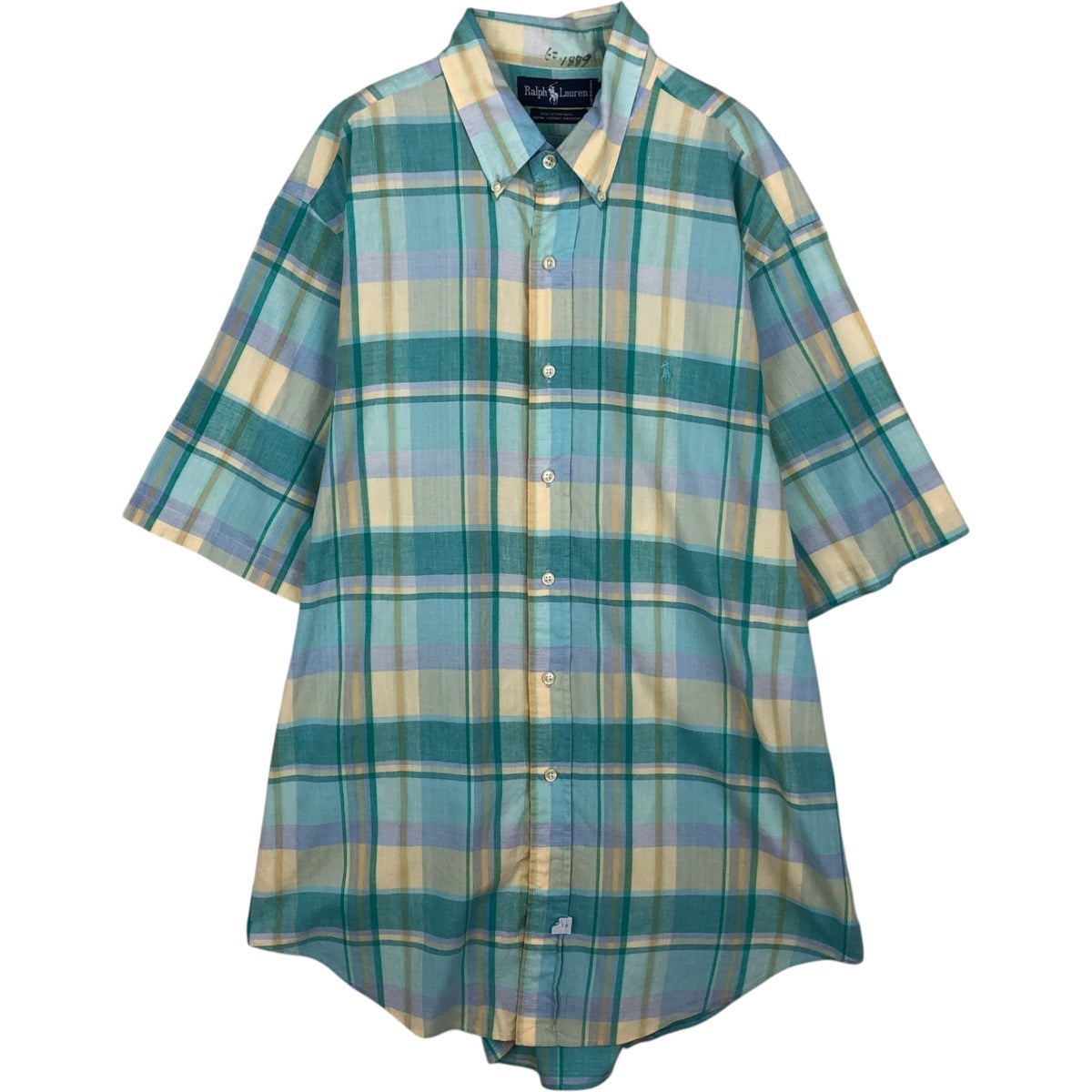 古着 ラルフローレン Ralph Lauren PURCELL マドラスチェック 半袖