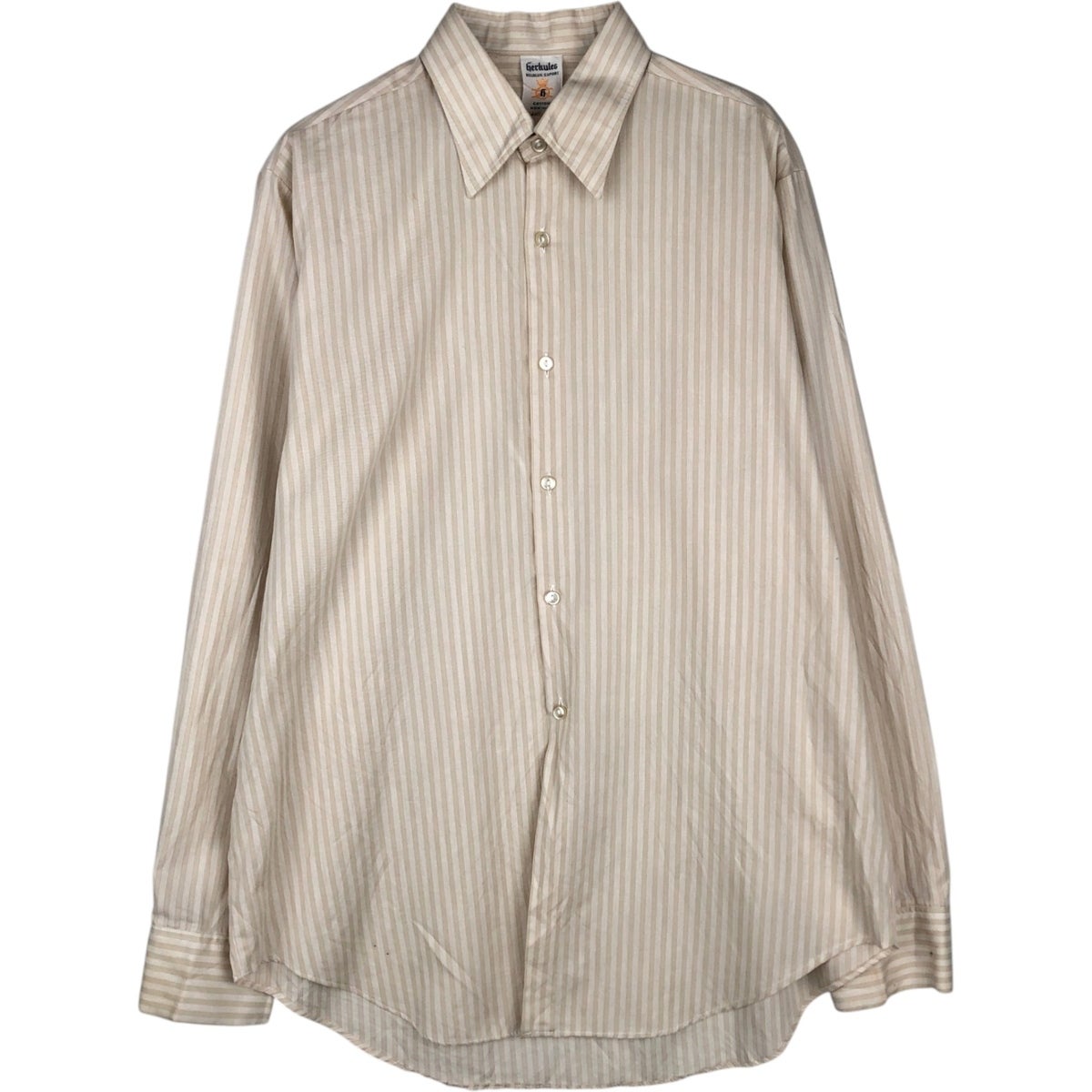 古着 Bremo Textil 長袖 ライトネルチェックシャツ メンズL相当