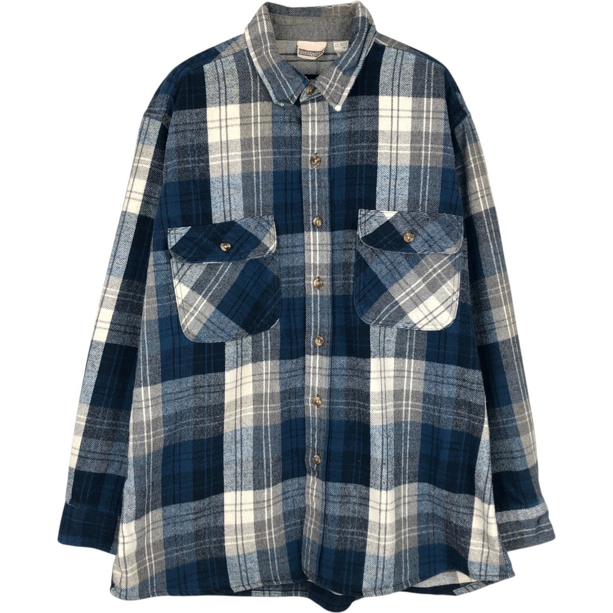 古着 FIELD&STREAM オンブレチェック 長袖 フランネル 古着 90年代 フィールドアンドストリーム FIELD&STREAM オンブレ