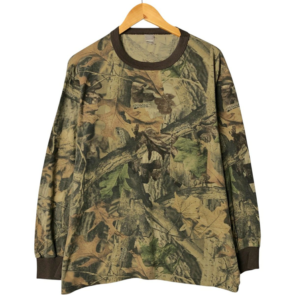 古着 ～90年代 Ranger リアルツリーカモ ロングTシャツ ロンT USA製
