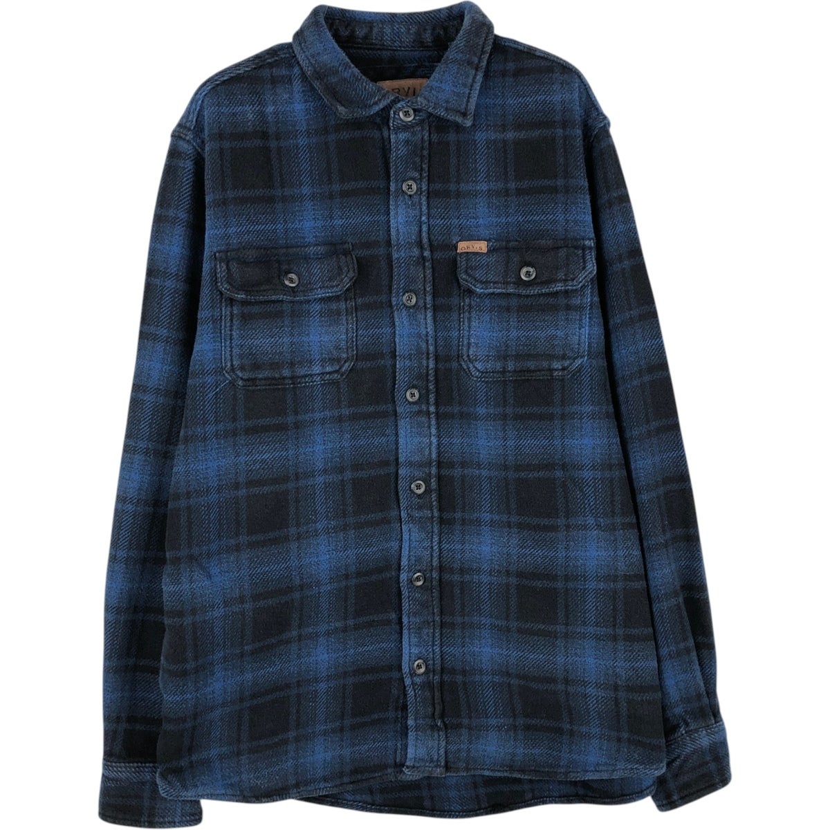 古着 オービス ORVIS 長袖 ヘビーネルチェックシャツ メンズM相当