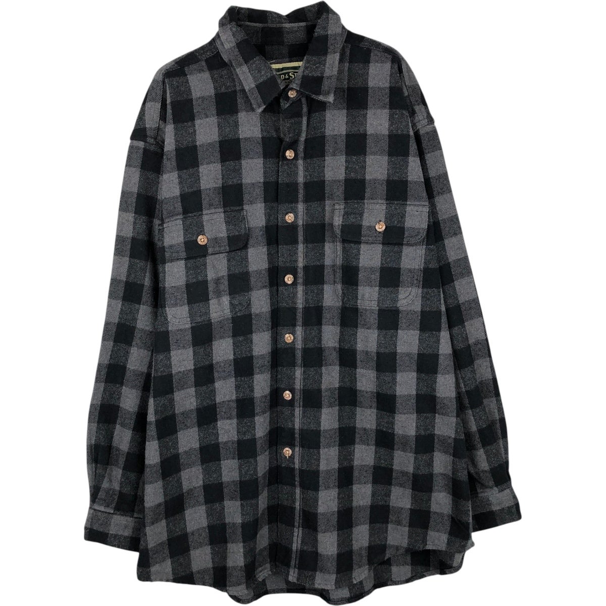 古着 フィールドアンドストリーム FIELD&STREAM オンブレチェック 長袖