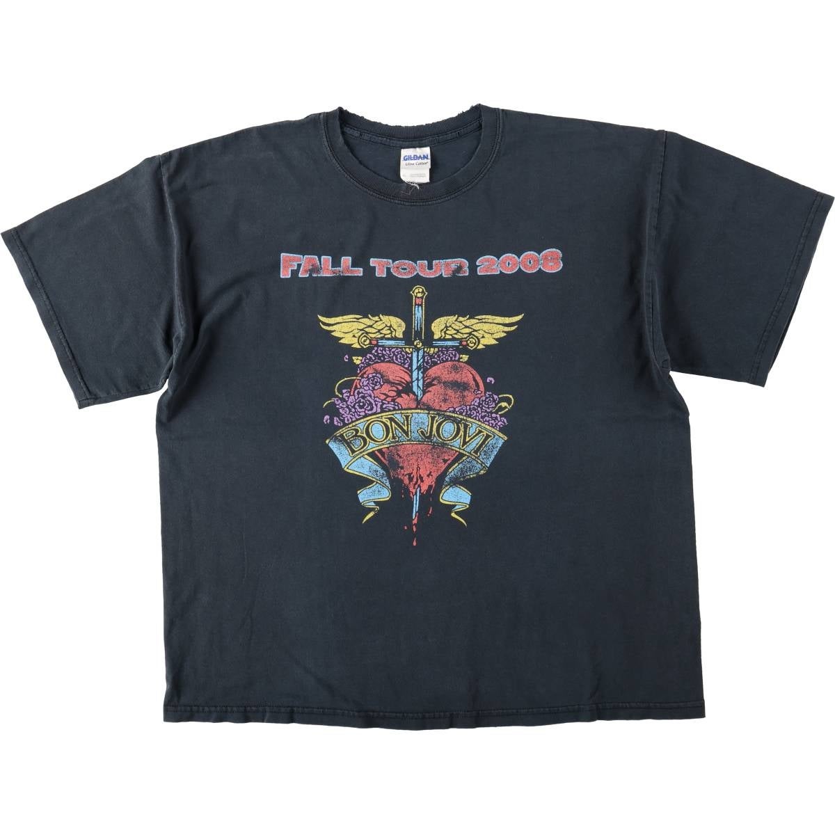 古着 BON JOVI ボンジョヴィ バンドTシャツ バンT メンズXL相当