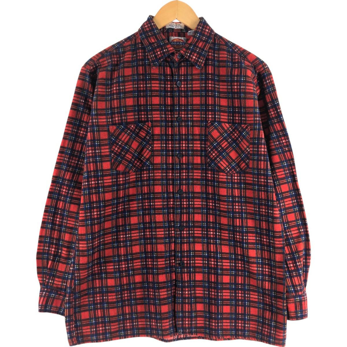 古着 80～90年代 ディッキーズ Dickies 半袖 シャンブレーシャツ
