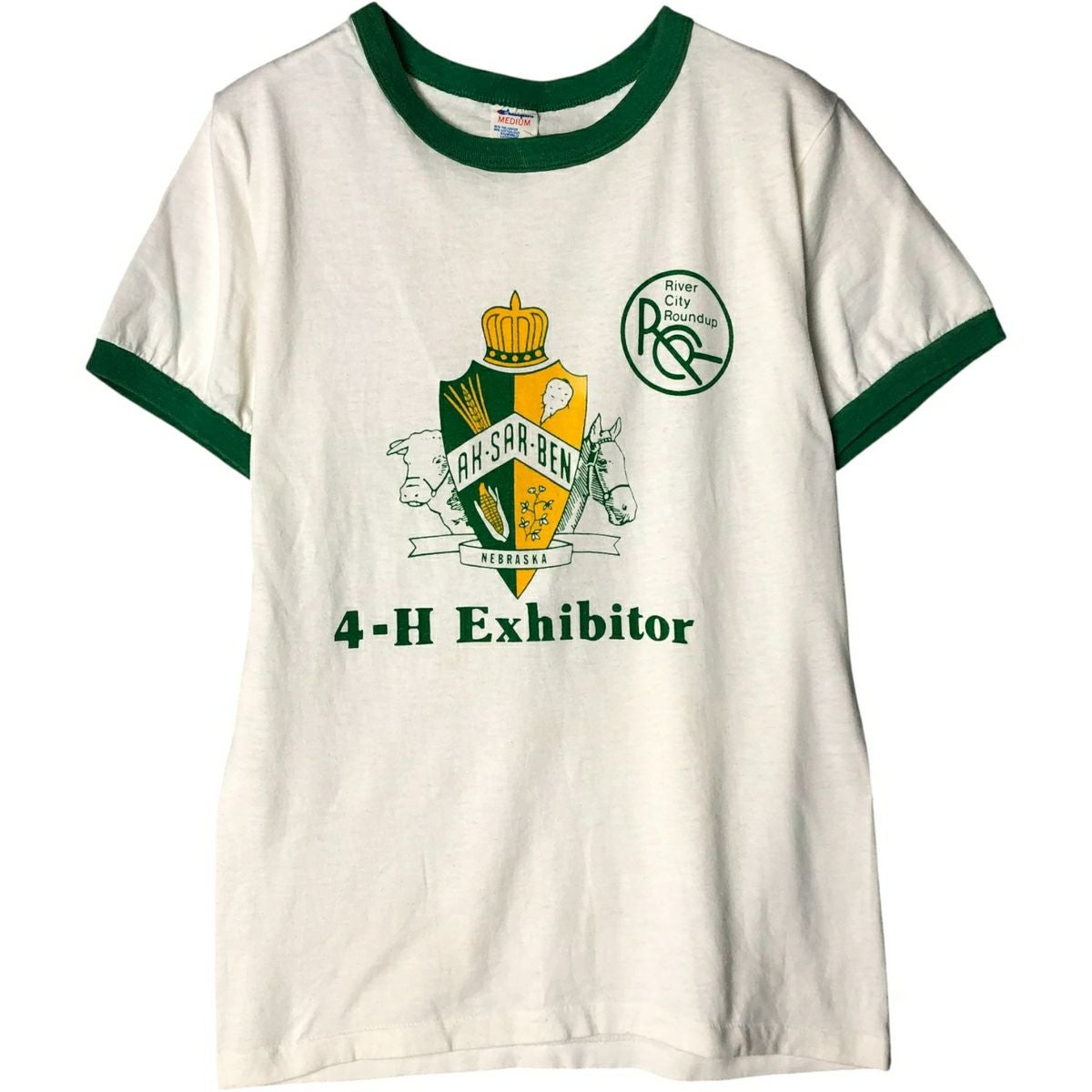 古着 70年代 チャンピオン Champion バータグ カレッジTシャツ USA製 レディースM相当 ヴィンテージ /eaa588489 古着 70年代 チャンピオン Champion バータグ カレッジTシャツ USA製