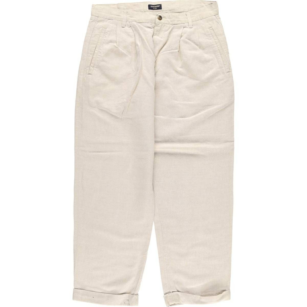 00s DOCKERSドッカーズ ツータックスラックス ベージュ W32 L30 00s DOCKERS 2タック ワイド チノパン ベージュ W34 L30 - メルカリ