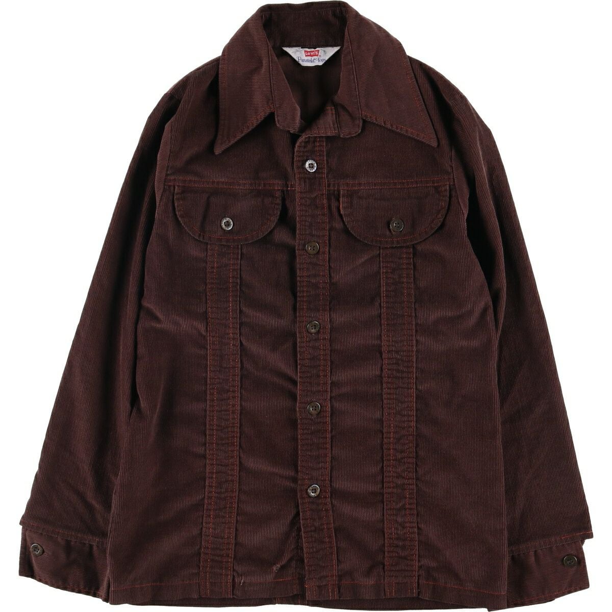 古着 70年代 リーバイス Levis PANATELA TOPS オープンカラー 長袖