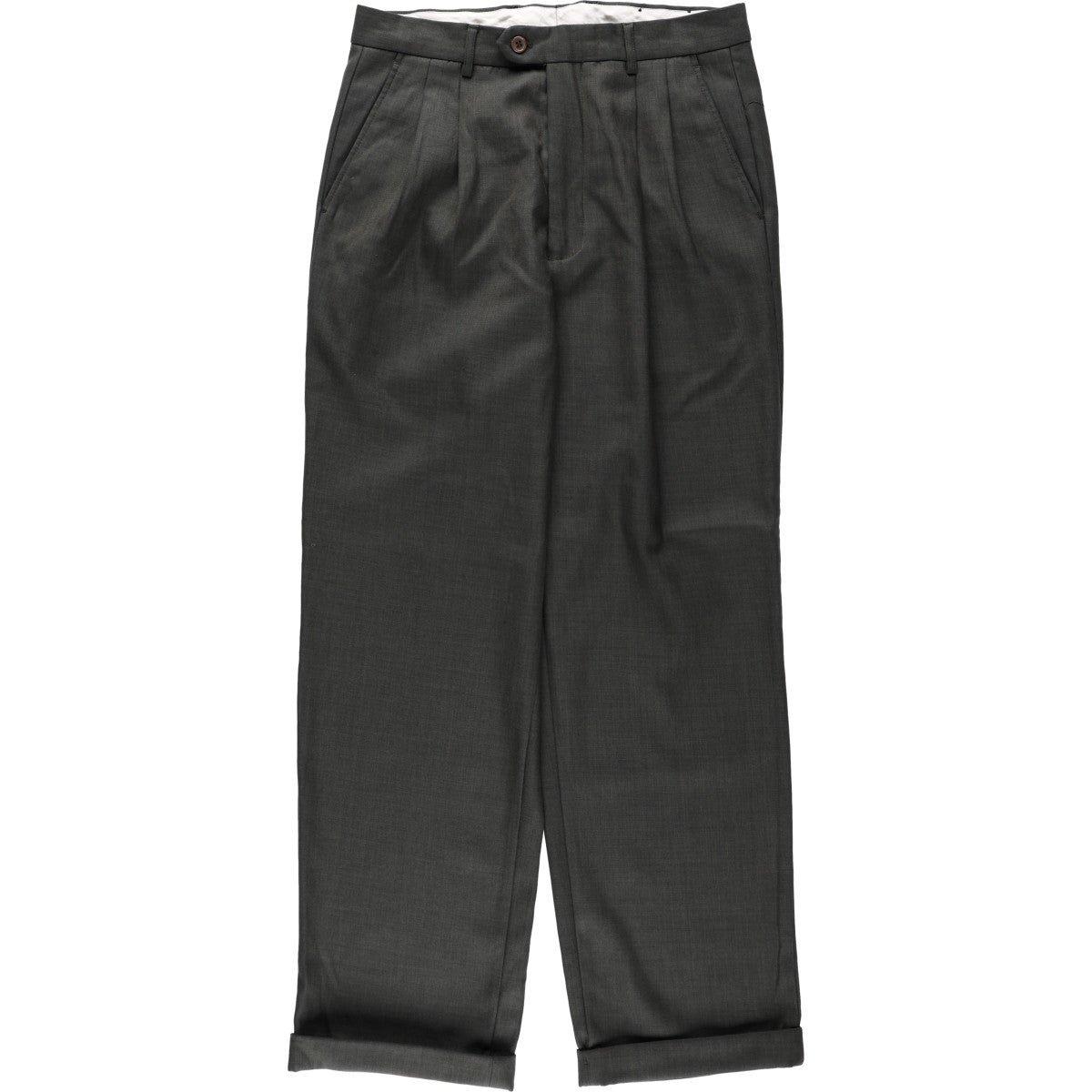 古着 EDDIE DOMANI ツータック スラックスパンツ メンズw31相当