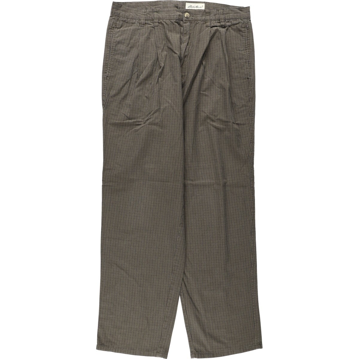 古着 ～90年代 エディーバウアー Eddie Bauer チェック柄 ツータック