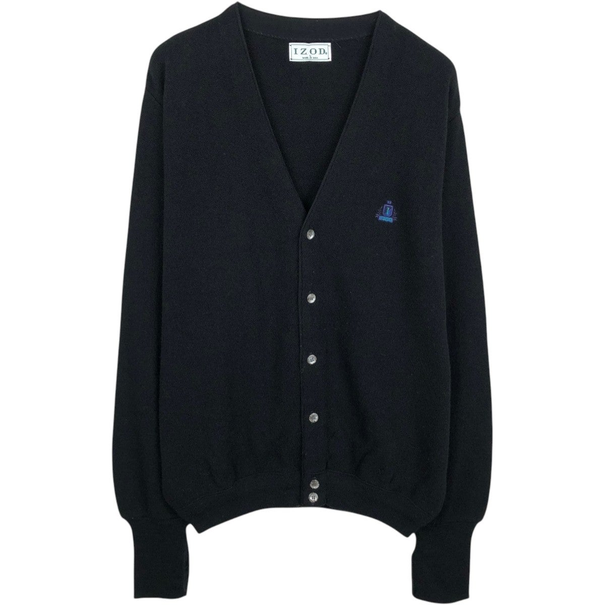 古着 IZOD アクリルニットカーディガン USA製 メンズL相当 /eaa671278