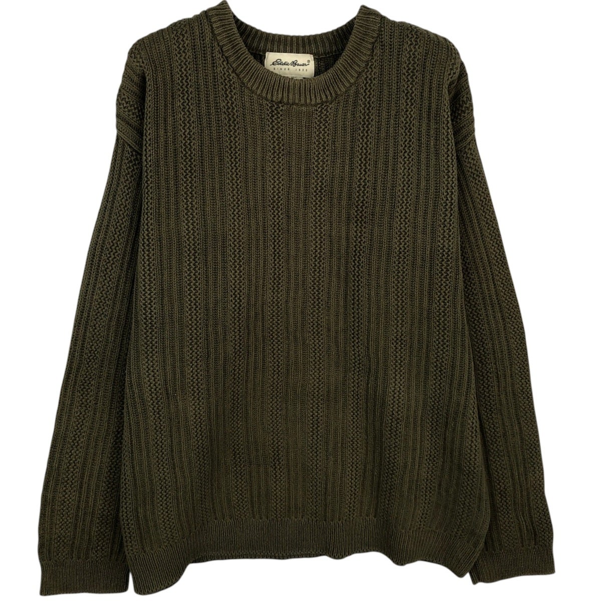 古着 00年代 エディーバウアー Eddie Bauer コットンニットセーター