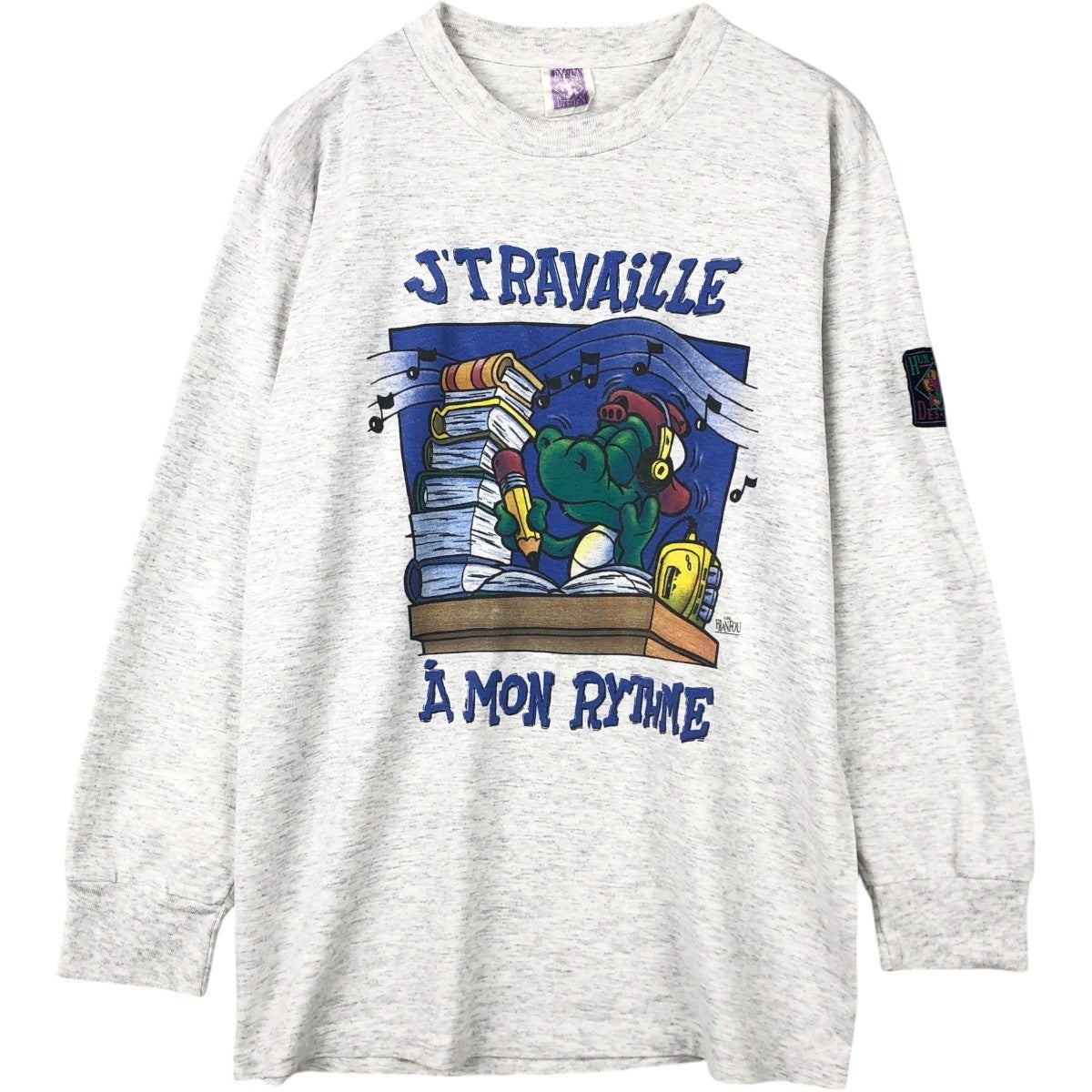 古着 90年代 MURINA ロングTシャツ ロンT USA製 メンズM相当