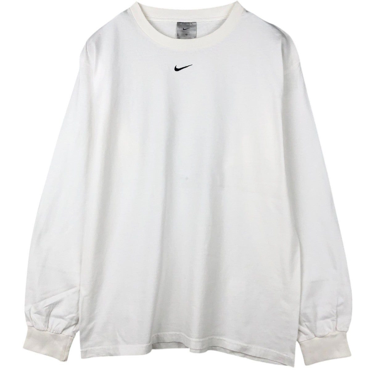 古着 90年代～ ナイキ NIKE センターロゴ Vネック ロングTシャツ ロンT
