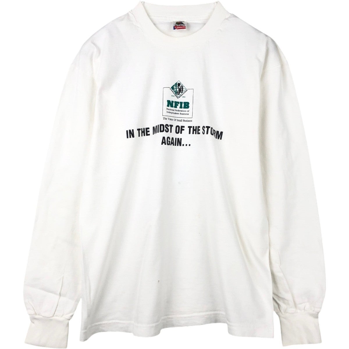 古着 90年代 フルーツオブザルーム FRUIT OF THE LOOM ロングTシャツ