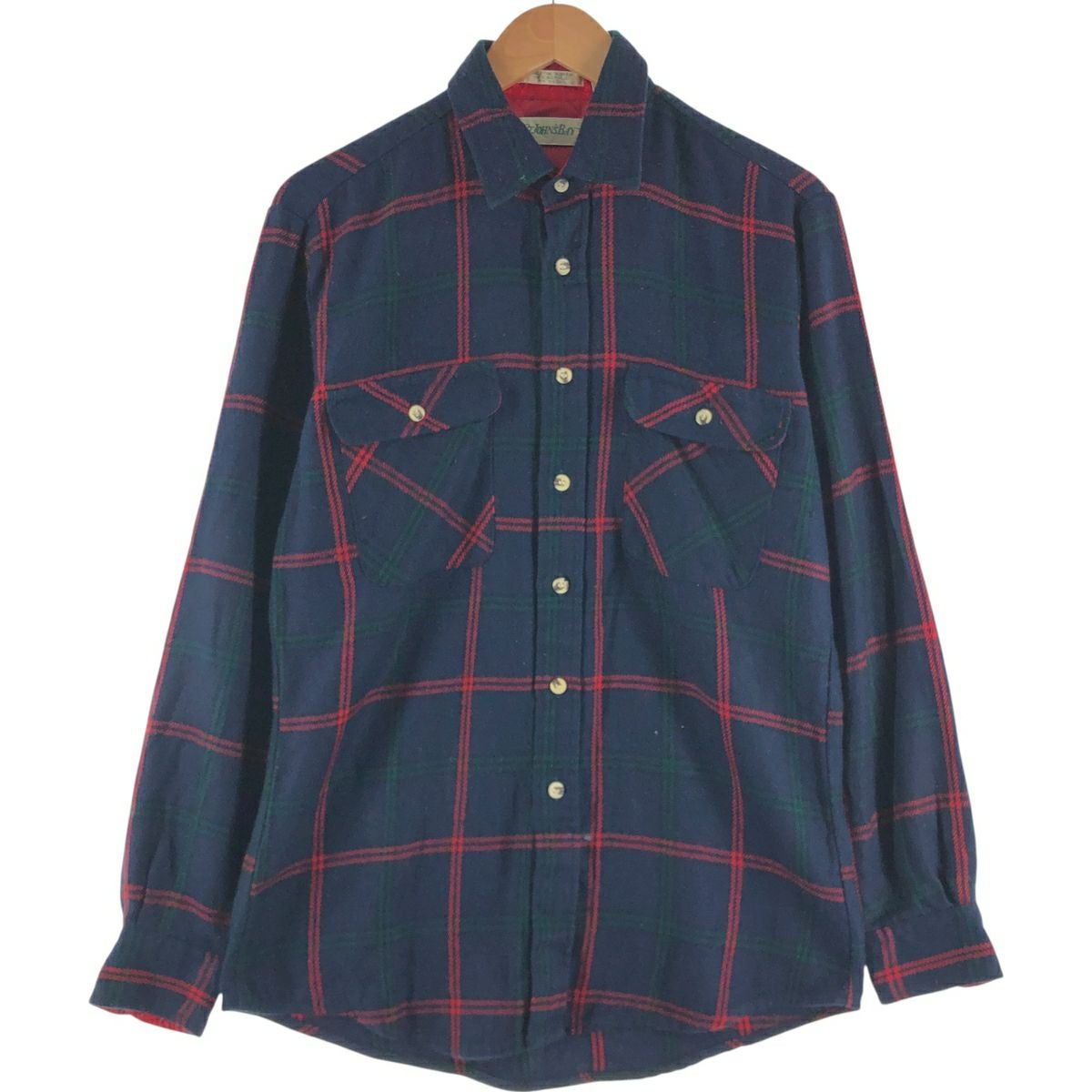 古着 セントジョンズベイ ST. JOHN'S BAY CLASSIC FIT チェック柄 ボタンダウン 長袖 ライトネルシャツ メンズS相当/eaa592873 古着 セントジョンズベイ ST. JOHNS BAY CLASSIC FIT チェック柄