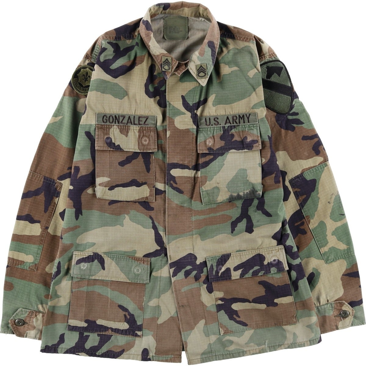 古着 00年代 米軍実品 迷彩柄 ウッドランドカモ ケミカル