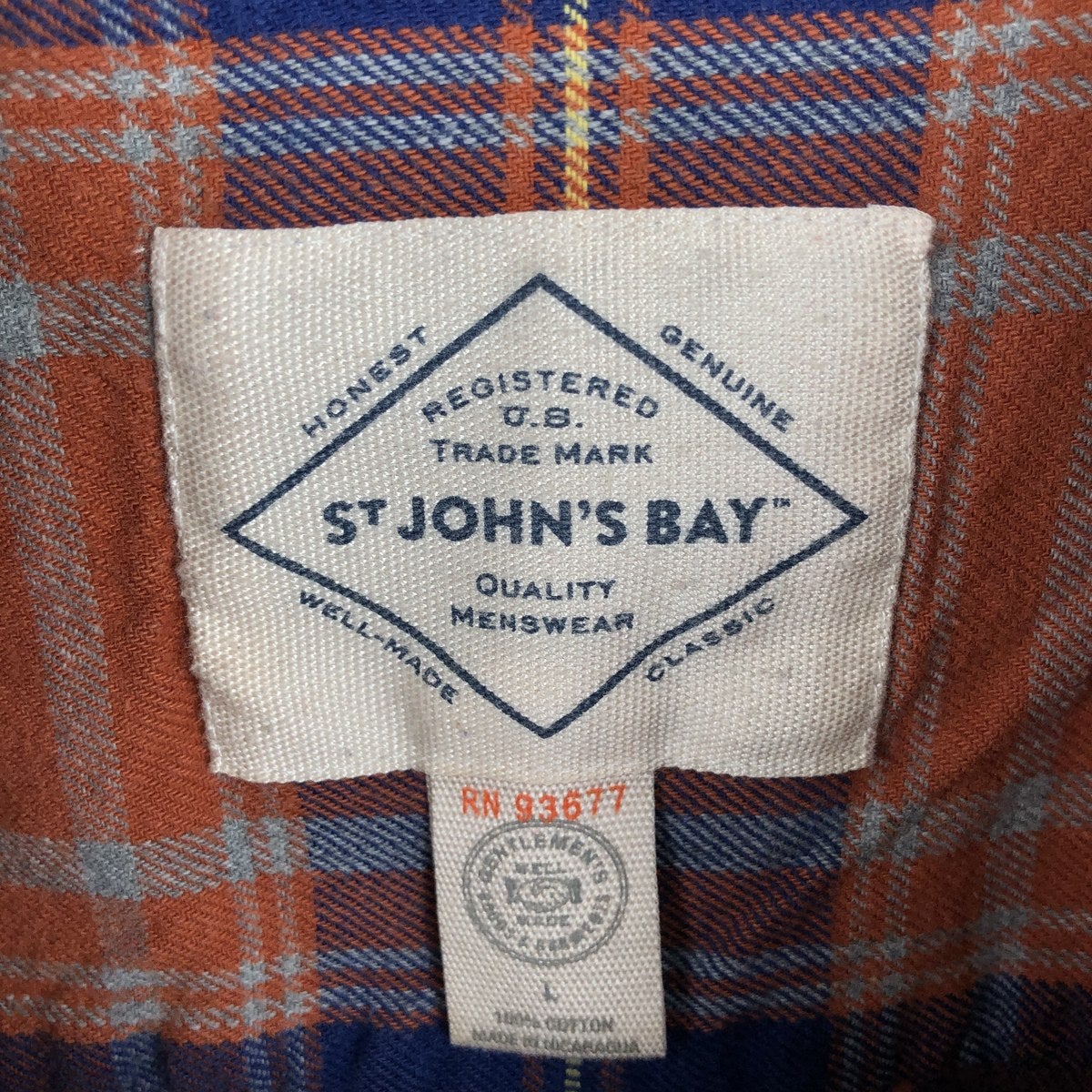 古着 セントジョンズベイ ST. JOHNS BAY CLASSIC FIT 長袖 ボタン