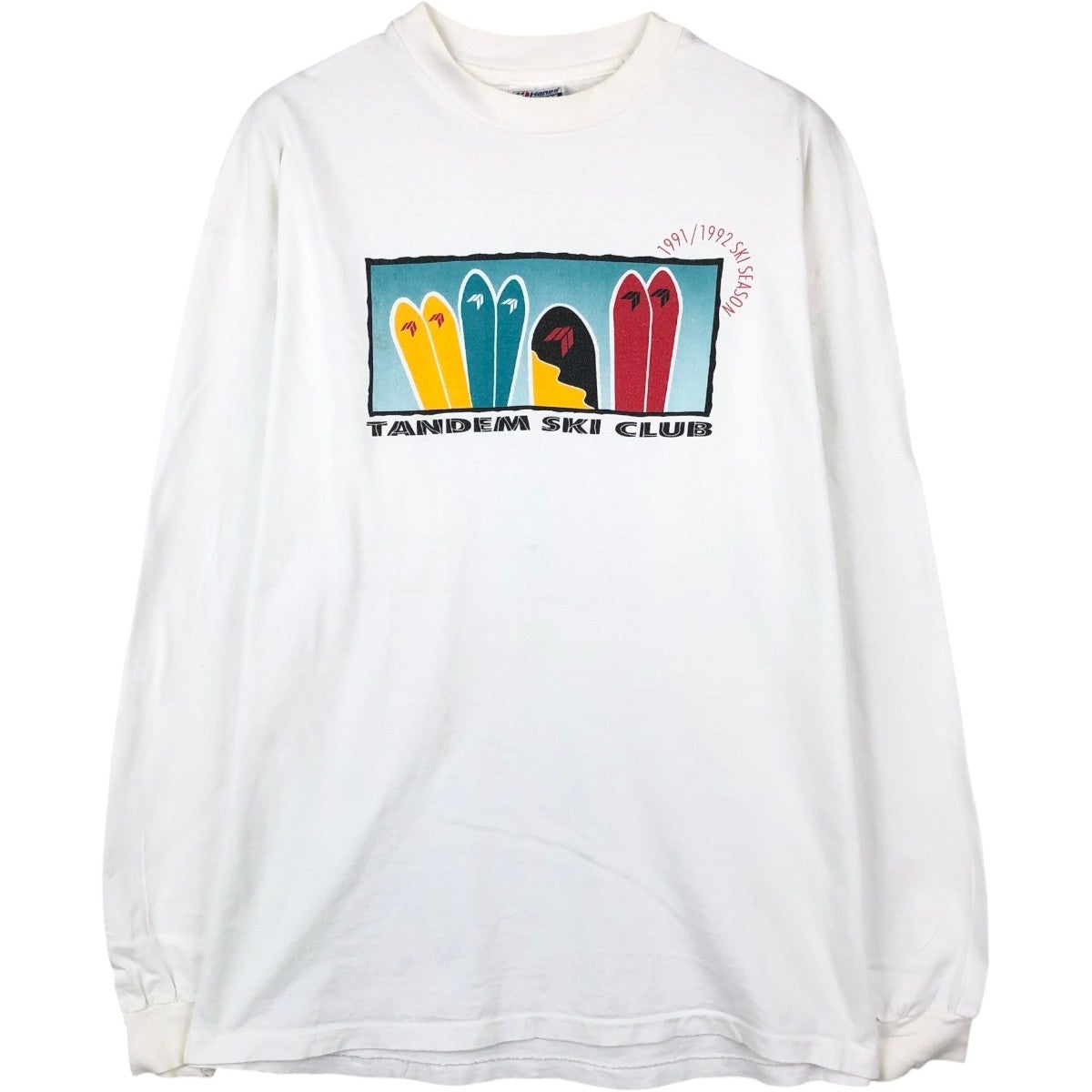 古着 90年代 ヘインズ Hanes BEEFY-T 青タグ ロングTシャツ ロンT USA