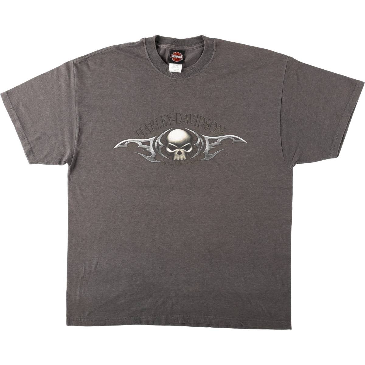 古着 ハーレーダビッドソン Harley-Davidson ドクロ柄 スカル柄