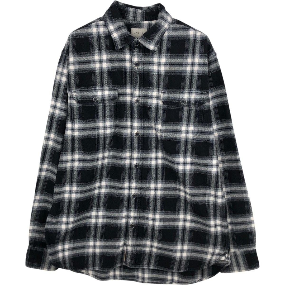 古着 JACHS バッファローチェック 長袖 フランネルチェックシャツ メンズS相当/eaa608759 古着 JACHS バッファローチェック 長袖 フランネルチェックシャツ