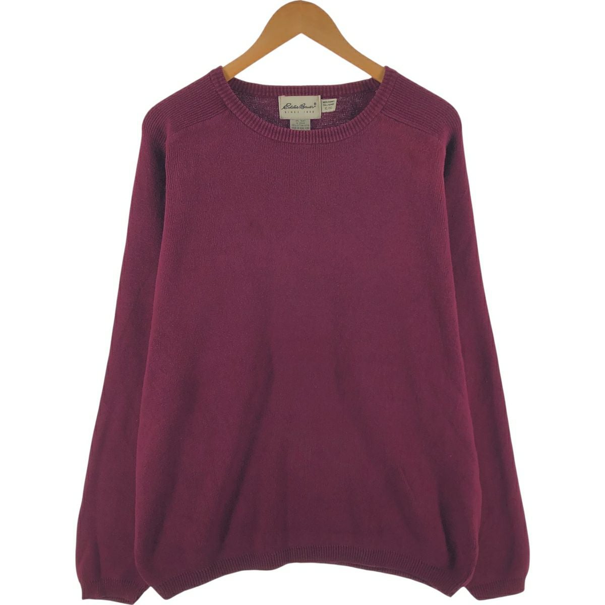 古着 90年代 エディーバウアー Eddie Bauer 総柄 コットンニット