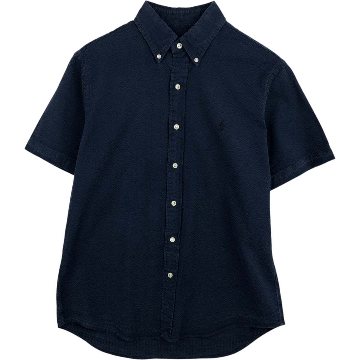 ラルフローレン ネイビー　ボタンダウン　長袖シャツ SLIM FIT 【XL】 古着 ラルフローレン Ralph Lauren SLIM FIT スリムフィット 長袖