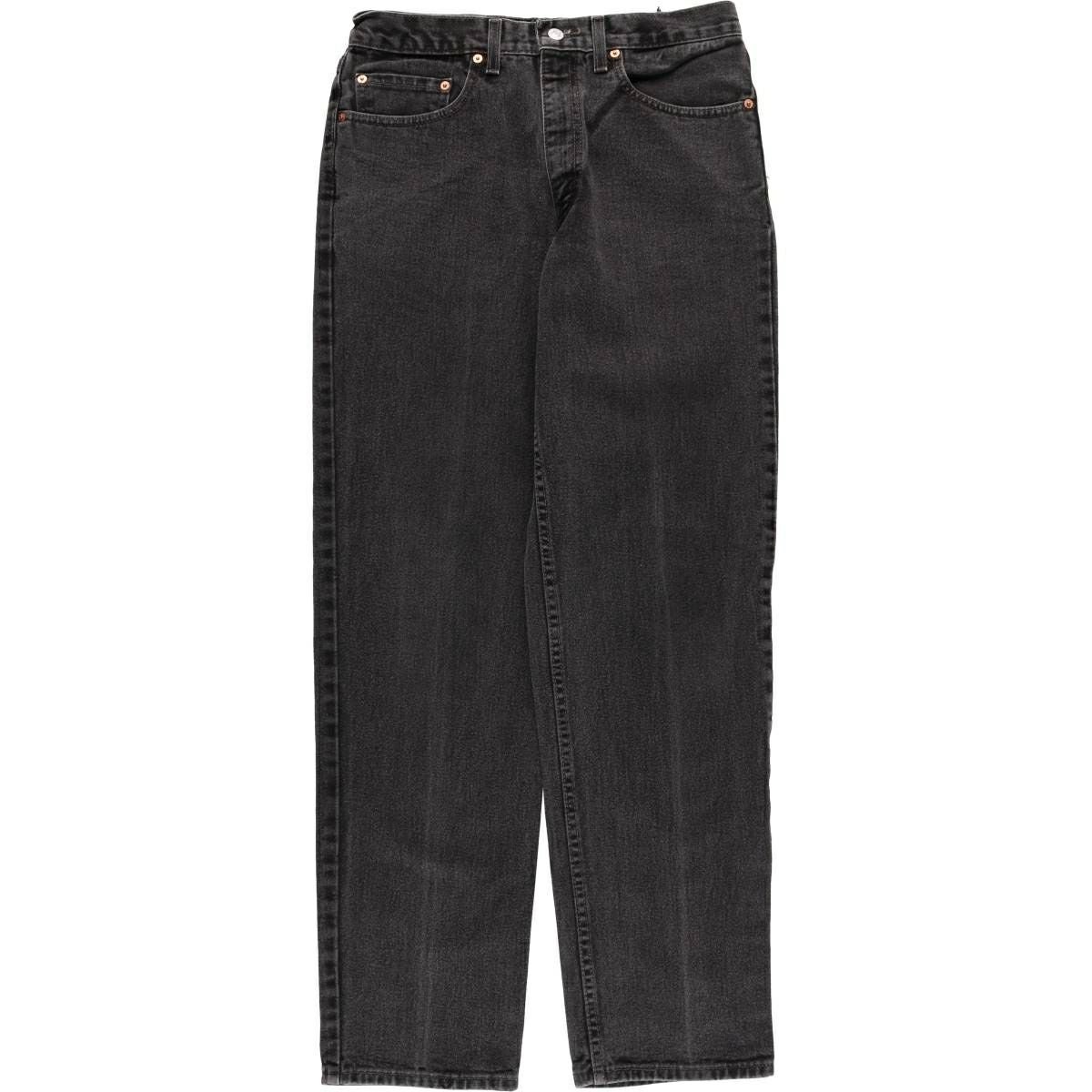 w*o様 メイドインUSA 00年代　リーバイス　550 ブラック デニム W3 古着 00年代 リーバイス Levis 550 RELAXED FIT ブラックデニム