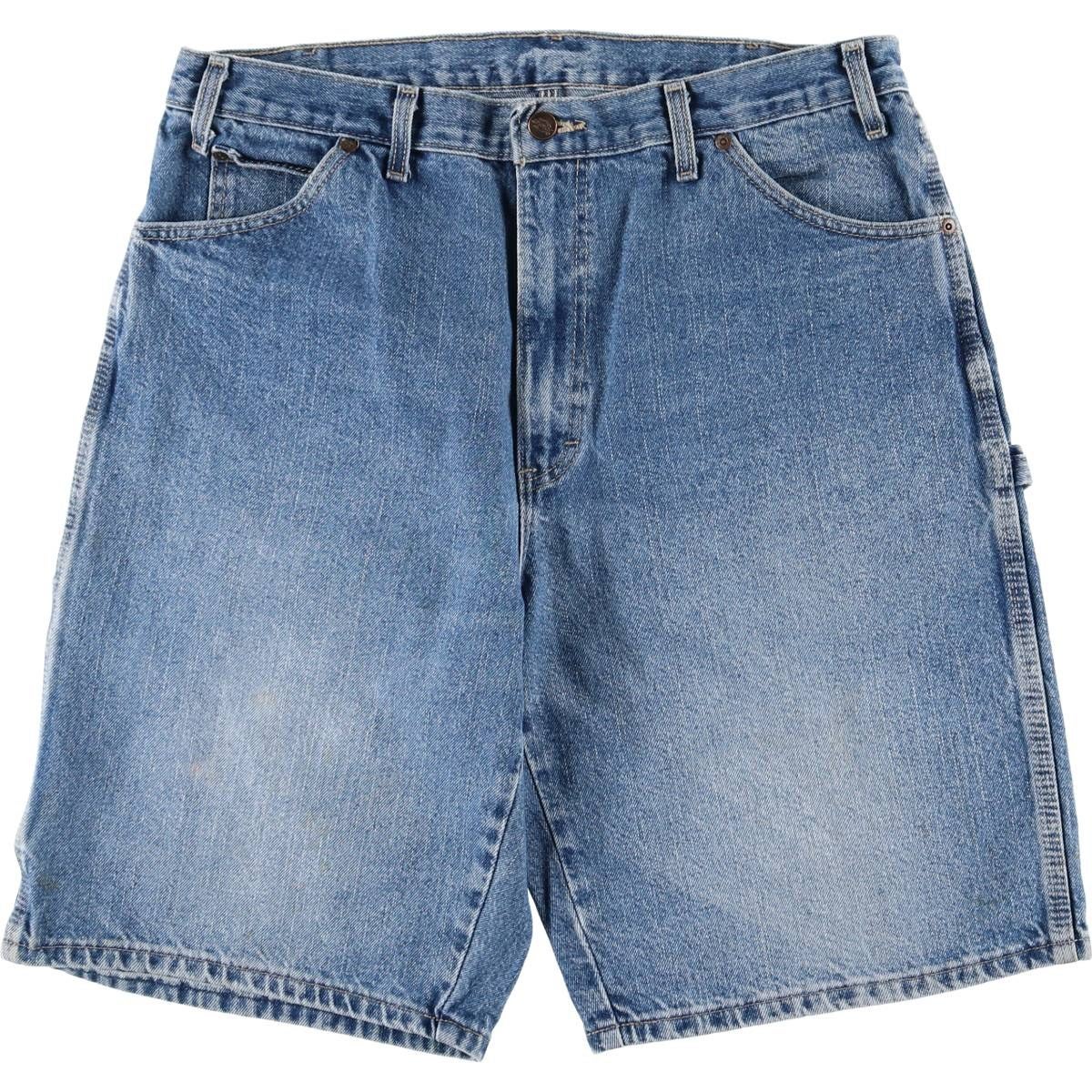古着 ディッキーズ Dickies ブラックデニムジョーツ ハーフパンツ