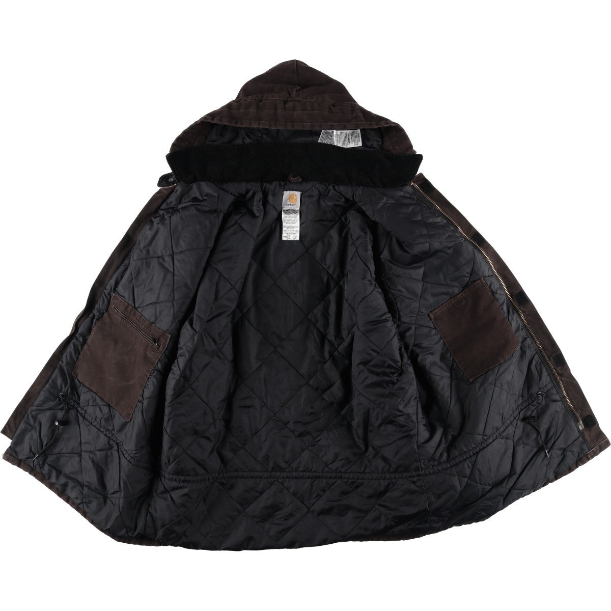 古着 カーハート Carhartt トラディショナルコート フード付き 中綿