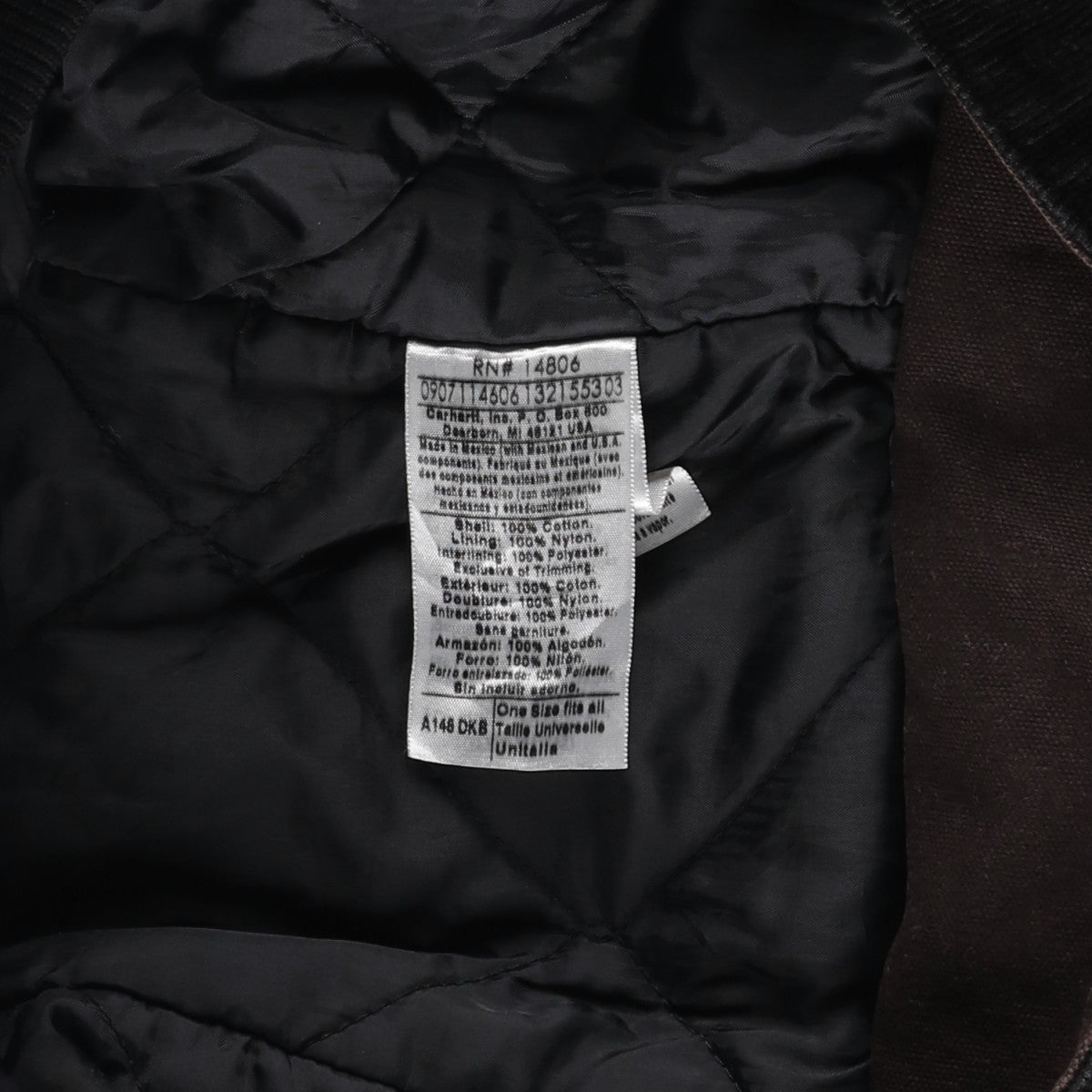 古着 カーハート Carhartt トラディショナルコート フード付き 中綿