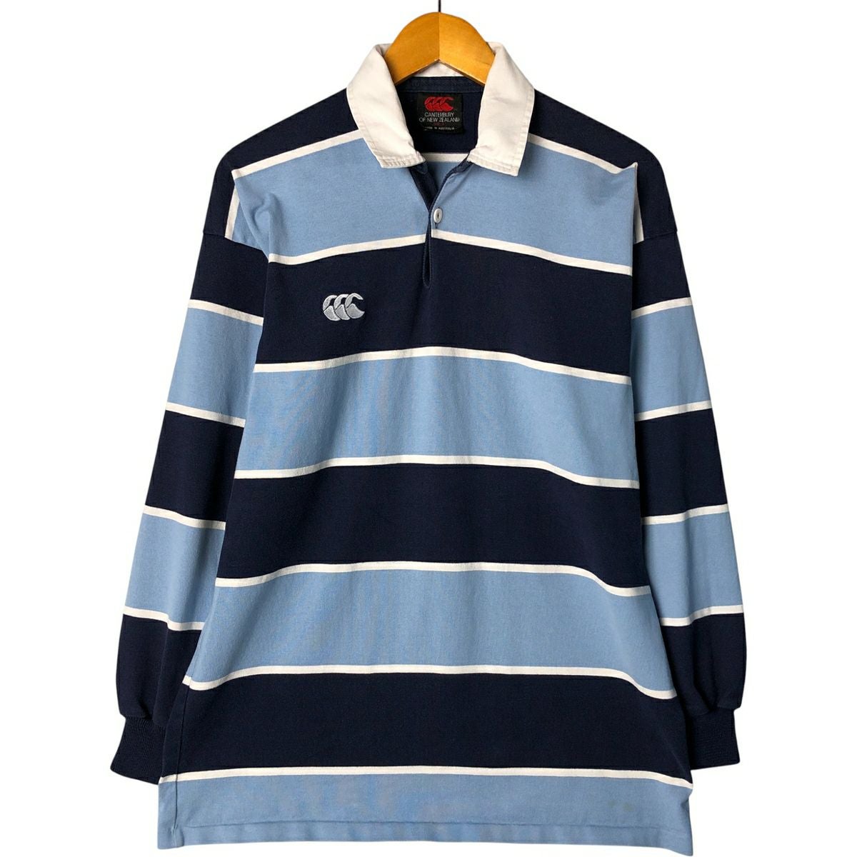 90's 00's Canterbury カンタベリー　ボーダーラガーシャツ 古着 90年代 カンタベリー CANTERBURY ボーダー柄 長袖 ラガーシャツ