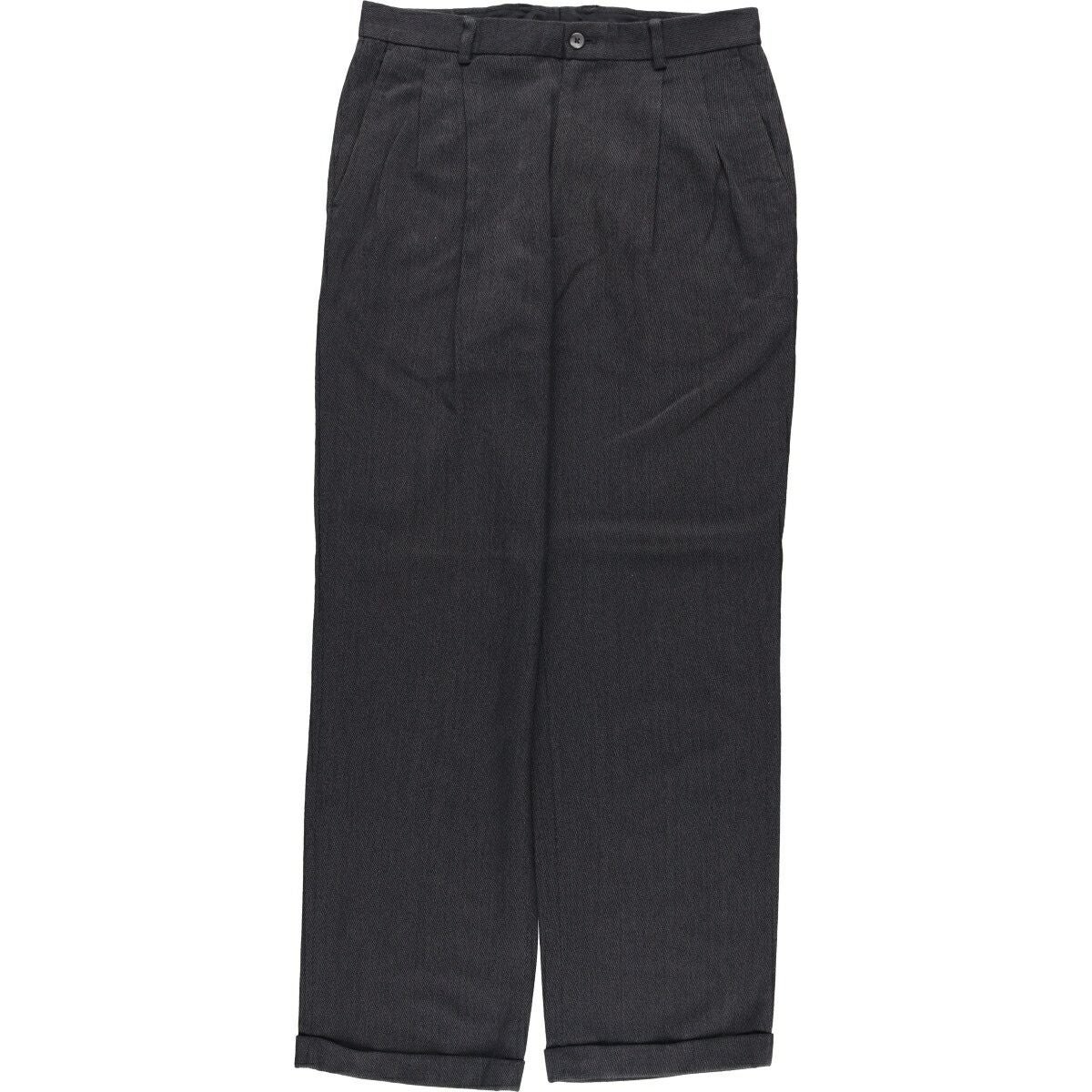 (古着)90〜00s claiborne ワイドリネンスラックス パンツ 古着 90～00年代 リズクレイボーン Liz Claiborne claiborneスラックス