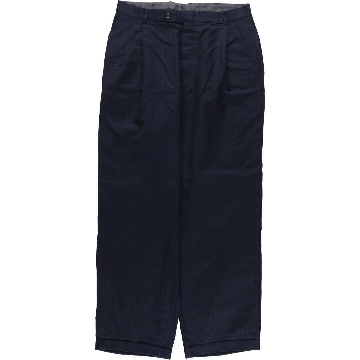 古着 ツータック スラックスパンツ メンズw33相当 /eaa586915 【中古
