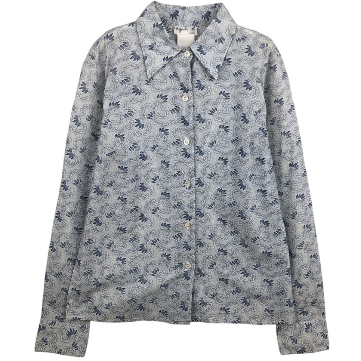古着 アニエスベー agnes b. HOMME 鹿の子 半袖 コットンシャツ メンズ